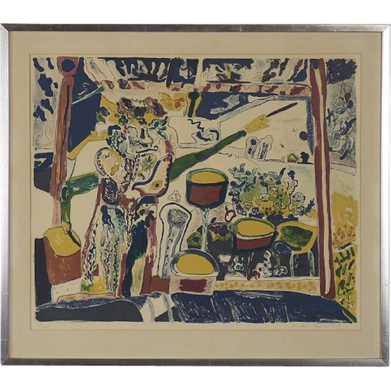 Image 1 of Litografia a colori d'epoca di Anders Fogelin, Germania 1974