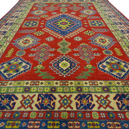 Kazak - 302 x 200 cm - Tapis noué à la main