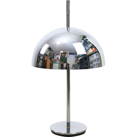 Image 1 of Vintage Space Age chrome table lamp, 1970
