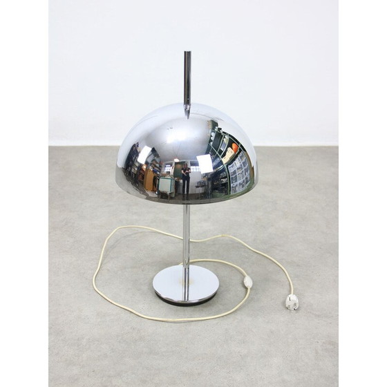 Image 1 of Vintage Space Age chrome table lamp, 1970