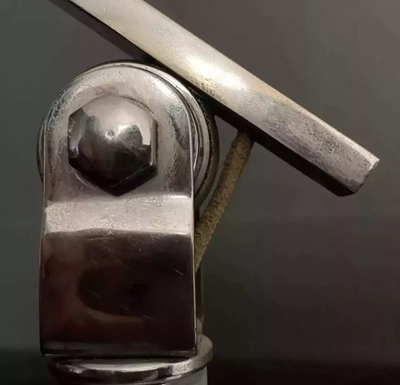 Image 1 of Vintage Chrome Art Deco Adjustable Desk Lamp