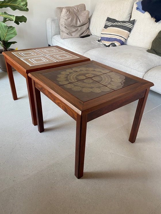 Image 1 of 2x Table d'appoint danoise Mid Century Moluna Mobler