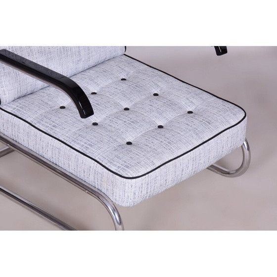 Image 1 of Pair of vintage Bauhaus armchairs in chrome-plated steel tube and wood for Mücke-Melder, Czechoslovakia 1930