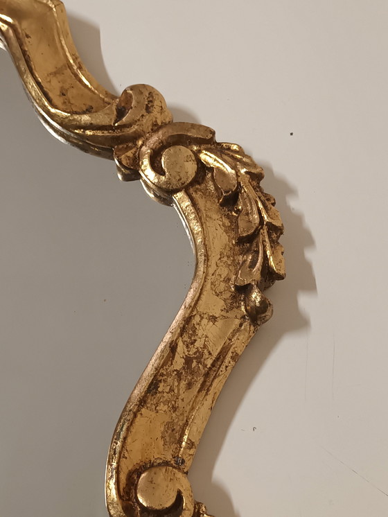 Image 1 of Gilded Crested Mirror