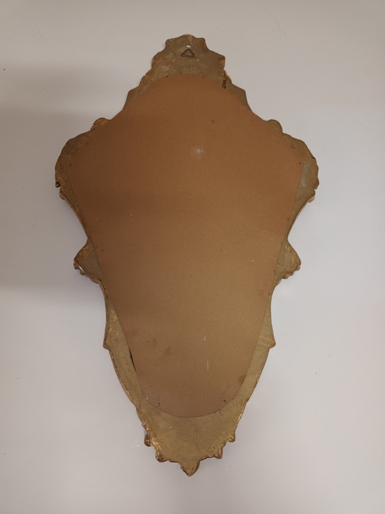 Image 1 of Gilded Crested Mirror