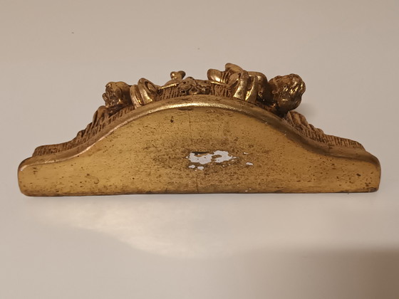 Image 1 of Gilded Crested Mirror