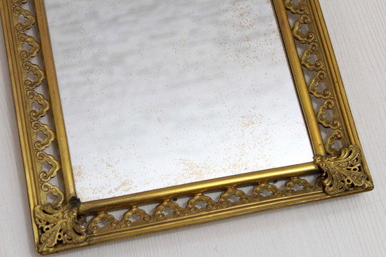 Image 1 of Specchio vintage in ottone, Italia anni '60