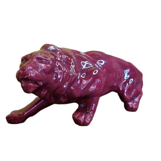 Image 1 of Saint Clement ceramic sculpture of a Lion