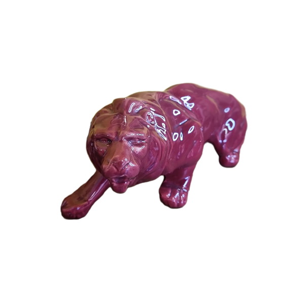 Image 1 of Saint Clement ceramic sculpture of a Lion