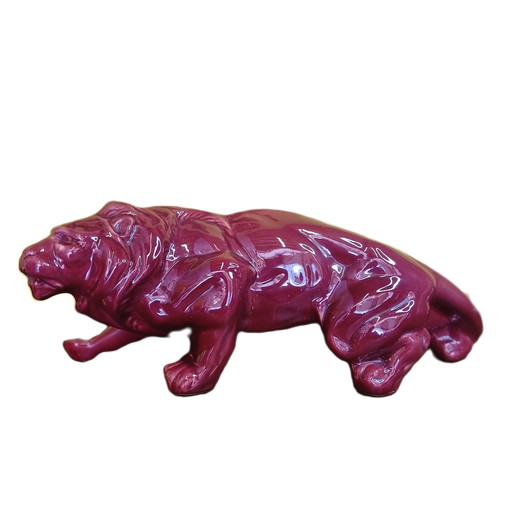 Saint Clement ceramic sculpture of a Lion