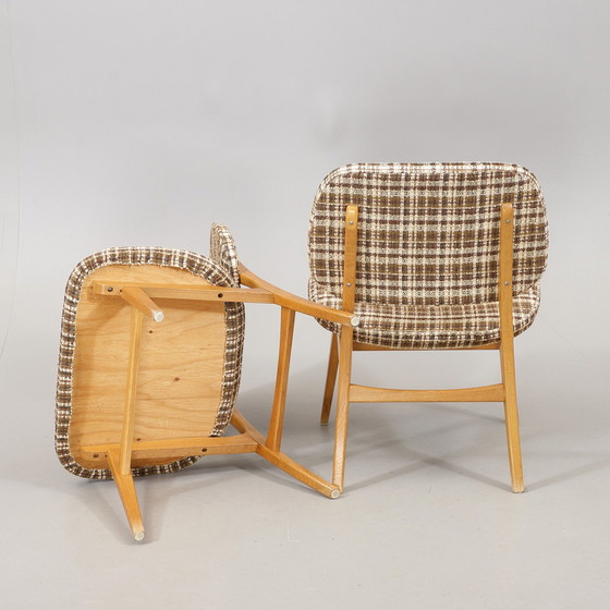 Image 1 of Paire De Fauteuils Lounge 1950 Suède