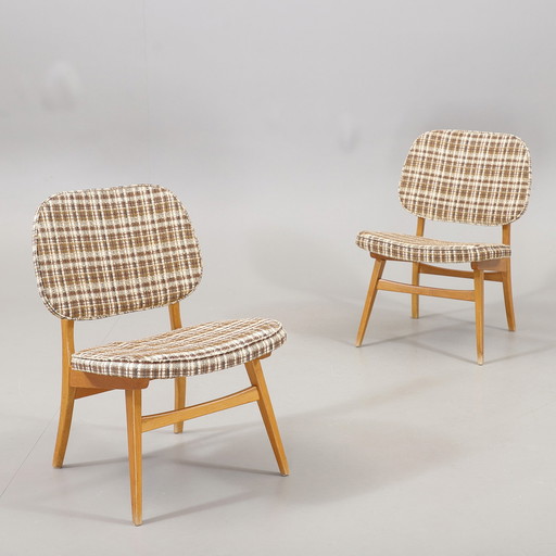 Pair Of Lounge Armchairs 1950 Sweden