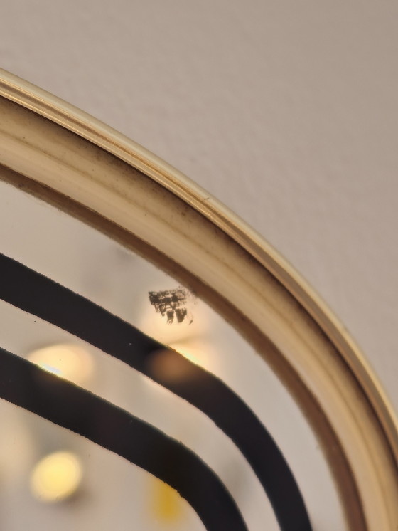 Image 1 of Specchio da parete vintage organico oro nero 