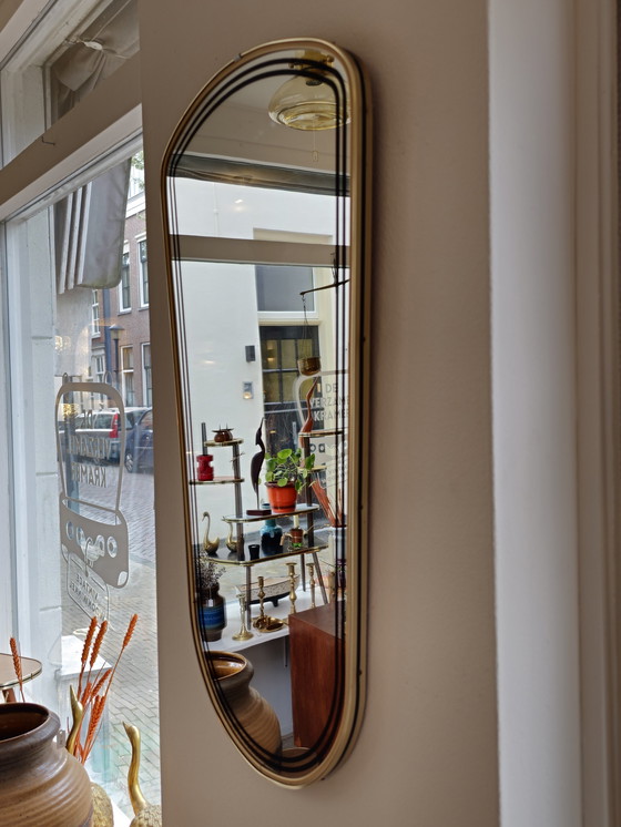 Image 1 of Specchio da parete vintage organico oro nero 