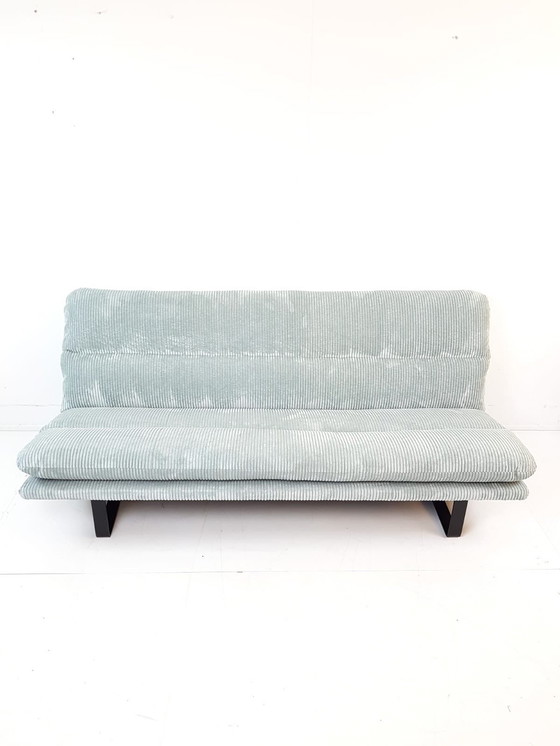 Image 1 of Divano vintage Artifort Kho Liang | Tessuto a coste azzurro chiaro appena rivestito