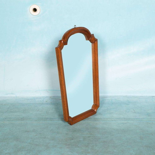 Vintage Wooden 60s mirror, art deco style 60s mirror