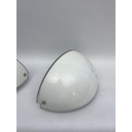 Image 1 of Pair of vintage polycarbonate sconces by Afra and Tobia Scarpa, Italy 1970