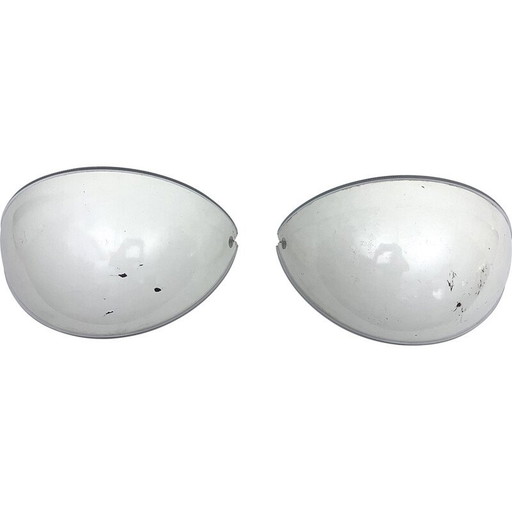 Pair of vintage polycarbonate sconces by Afra and Tobia Scarpa, Italy 1970