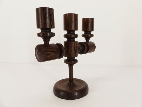 Image 1 of Brutalist 3-light candlestick 1960