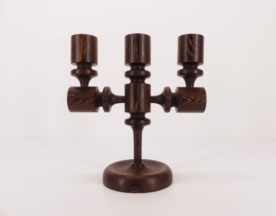 Image 1 of Brutalist 3-light candlestick 1960
