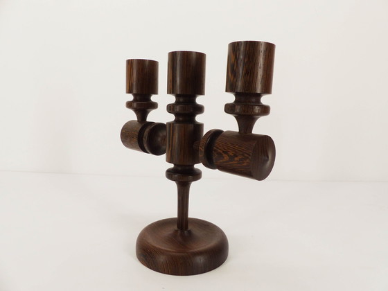 Image 1 of Brutalist 3-light candlestick 1960