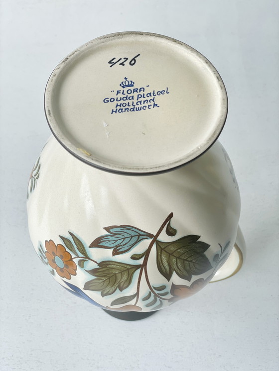 Image 1 of 3x Ceramic Gouda Pateel Flora vases