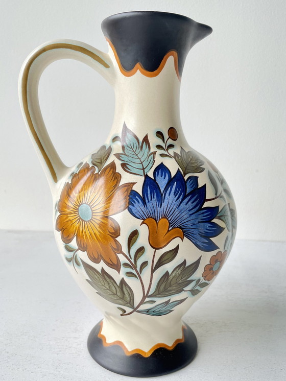 Image 1 of 3x Ceramic Gouda Pateel Flora vases