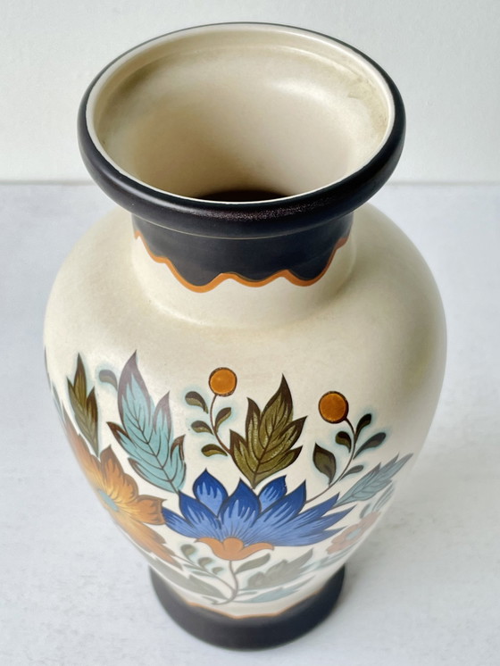 Image 1 of 3x Ceramic Gouda Pateel Flora vases