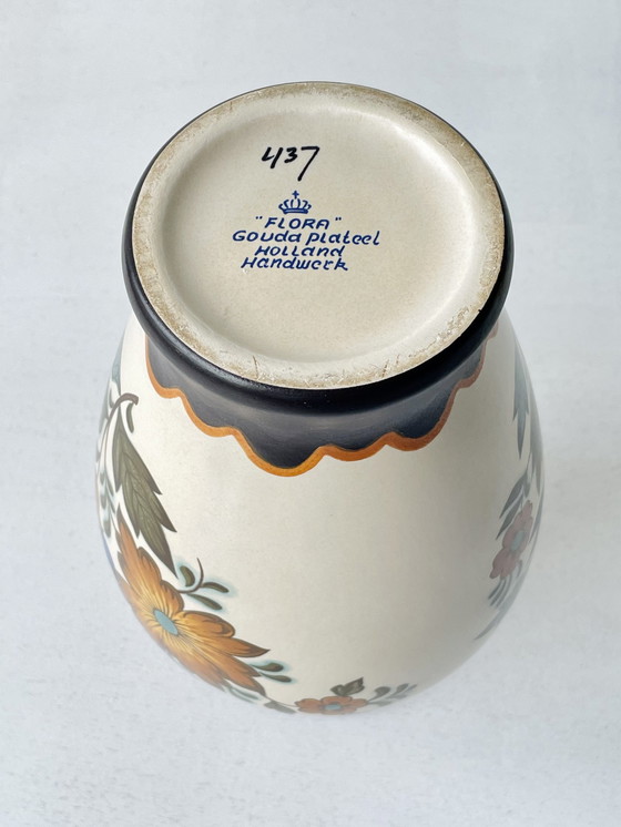 Image 1 of 3x Ceramic Gouda Pateel Flora vases