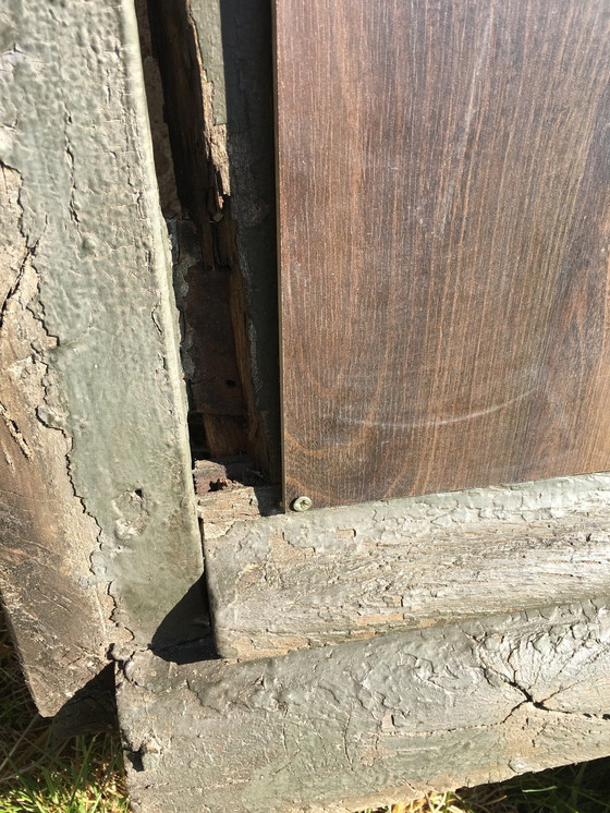 Image 1 of Transformed vintage oak mirror