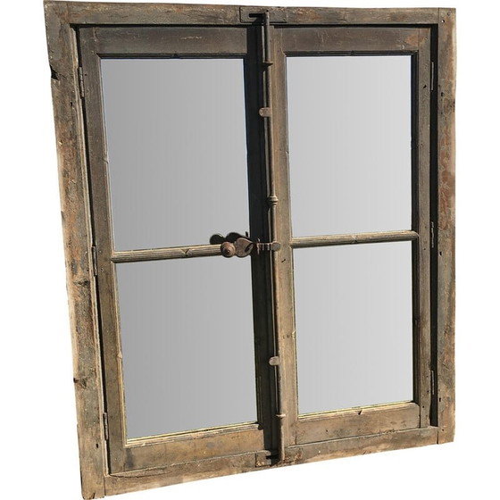 Image 1 of Transformed vintage oak mirror