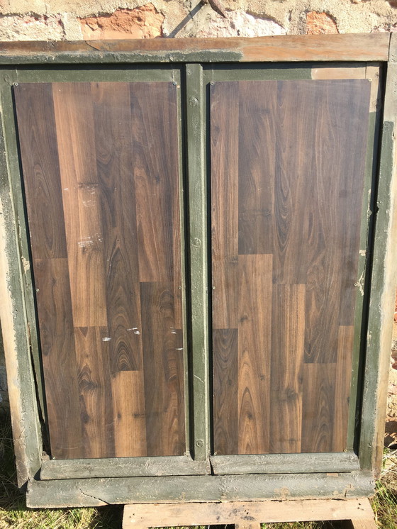 Image 1 of Transformed vintage oak mirror