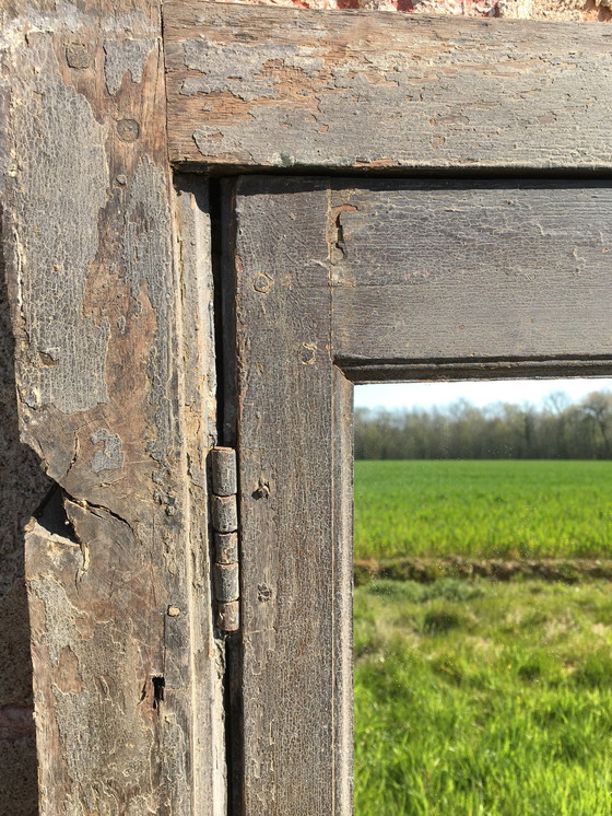 Image 1 of Transformed vintage oak mirror