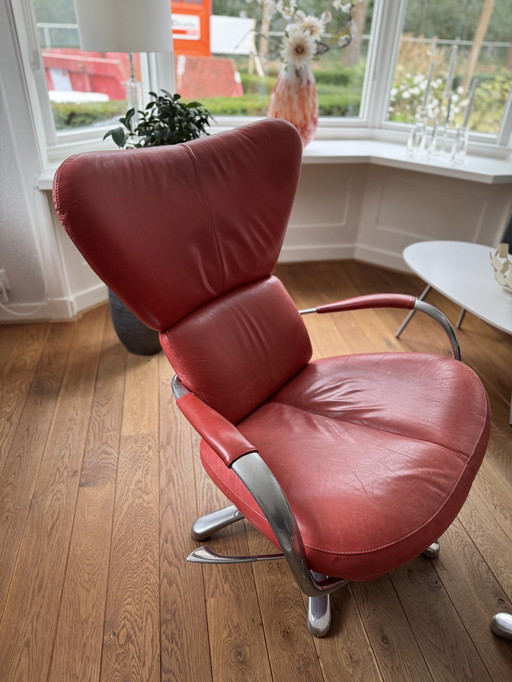 Leolux Armchair Formi Phase Ll With Hocker