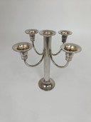 Elegant silver plated Art Deco candlestick.