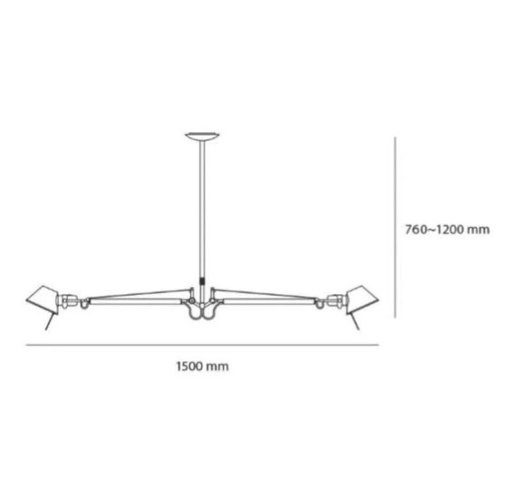 Image 1 of Artemide Tolomeo Ceiling Lamp