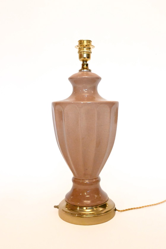 Image 1 of Luxurious Hollywood Regency Ceramic Table Lamp