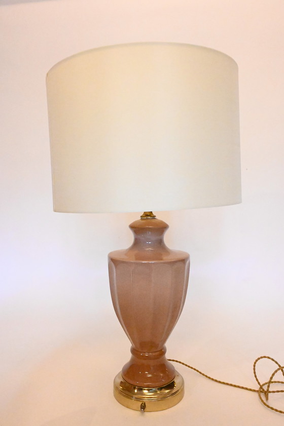 Image 1 of Luxurious Hollywood Regency Ceramic Table Lamp