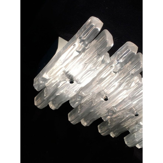 Image 1 of Pair of vintage glass sconces