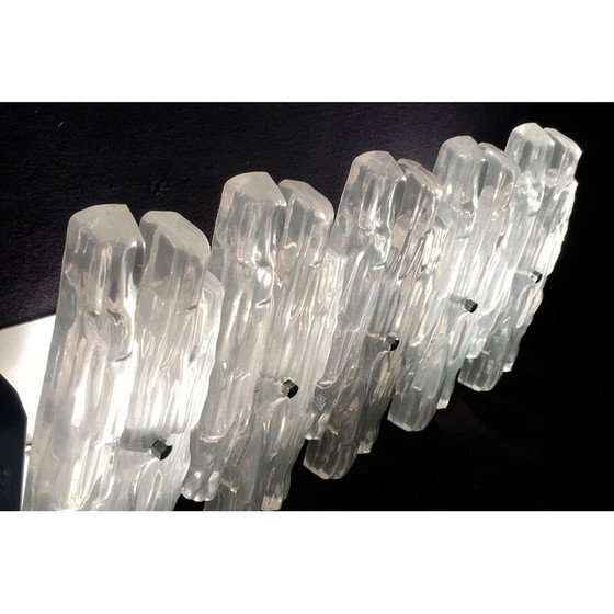Image 1 of Pair of vintage glass sconces