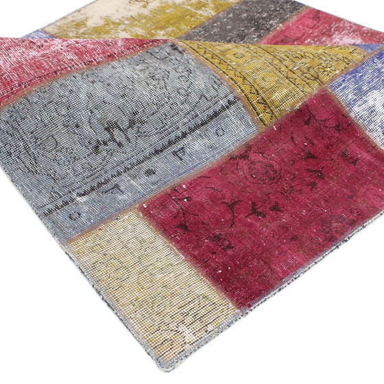 Image 1 of Persian rug patchwork rug 130X130