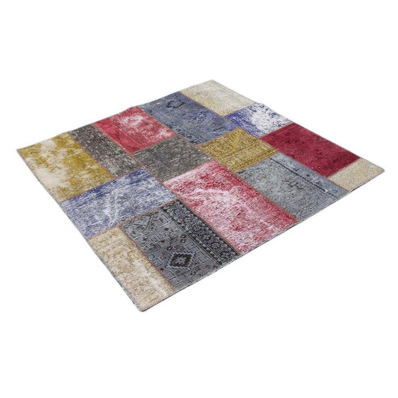 Image 1 of Persian rug patchwork rug 130X130