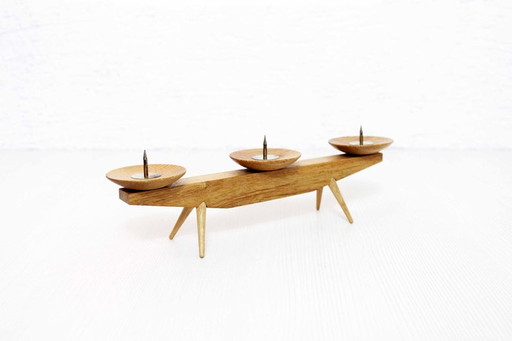 Bougeoir triple de style scandinave