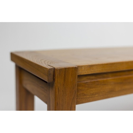 Image 1 of Vintage elmwood bench by Maison Seltz, France 1960