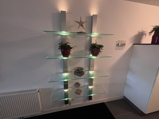 Image 1 of Modern Glass Wall Unit Equipped With Lighting