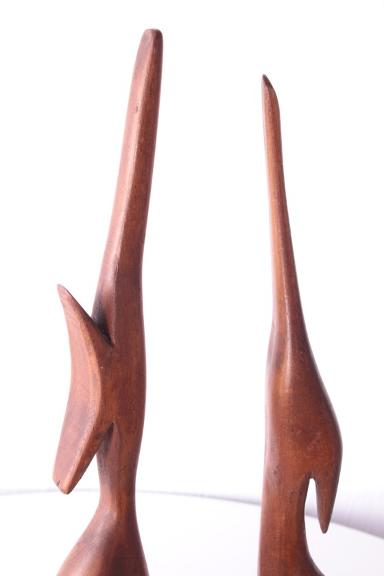 Image 1 of Set di aironi in legno vintage degli anni '60