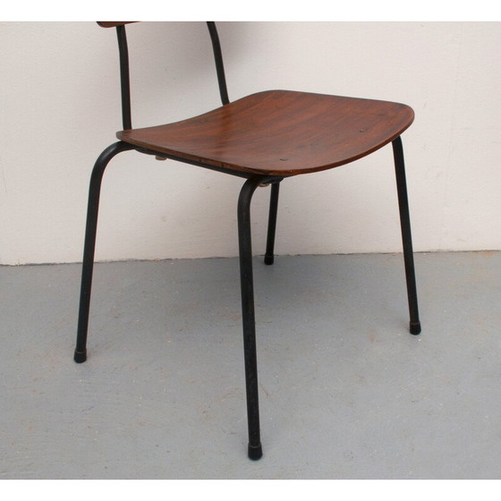 Image 1 of Vintage plywood and metal chairs, 1960