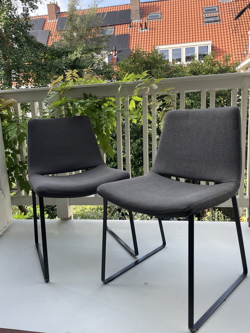 6x B&B Italia Metropolitan Dining Chairs