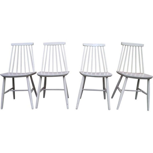 Set of 4 vintage chairs in the style of Ilmari Tapiovaara