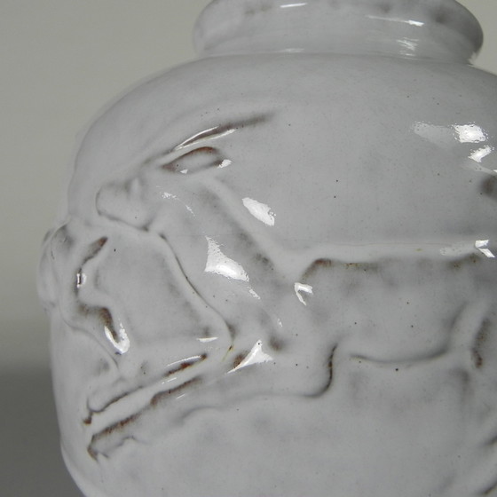 Image 1 of Mobach Vase With Deer, Model 217 By Bouke And Klaas Mobach, 1960s